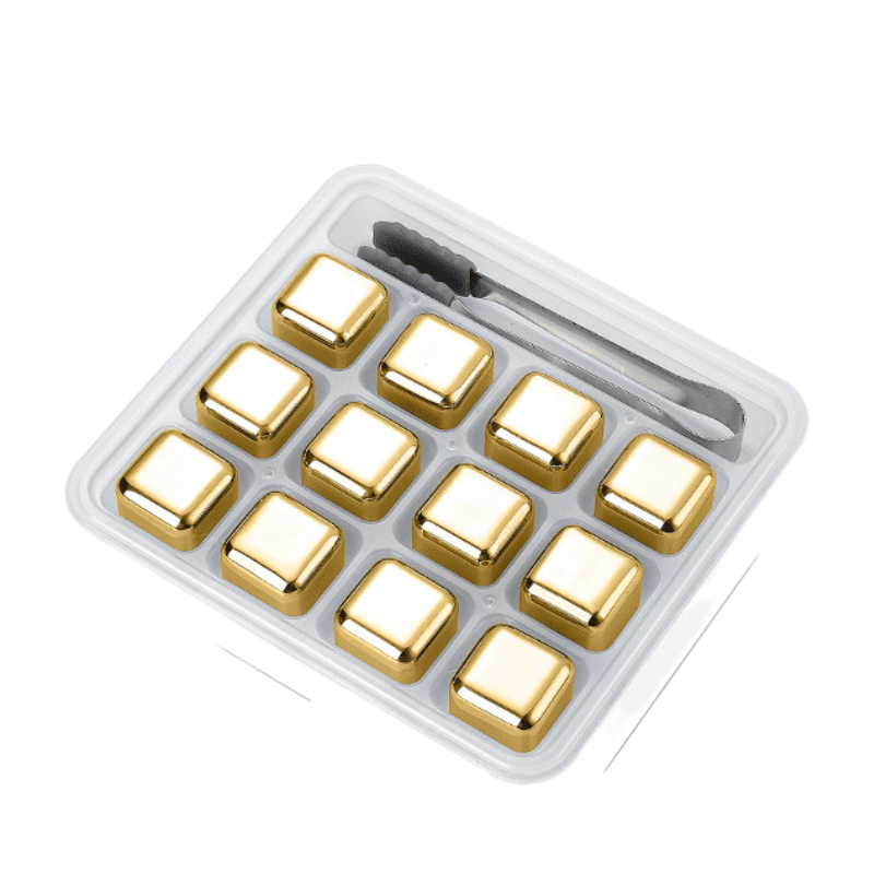 Glaçons en acier inoxydable doré - Wior