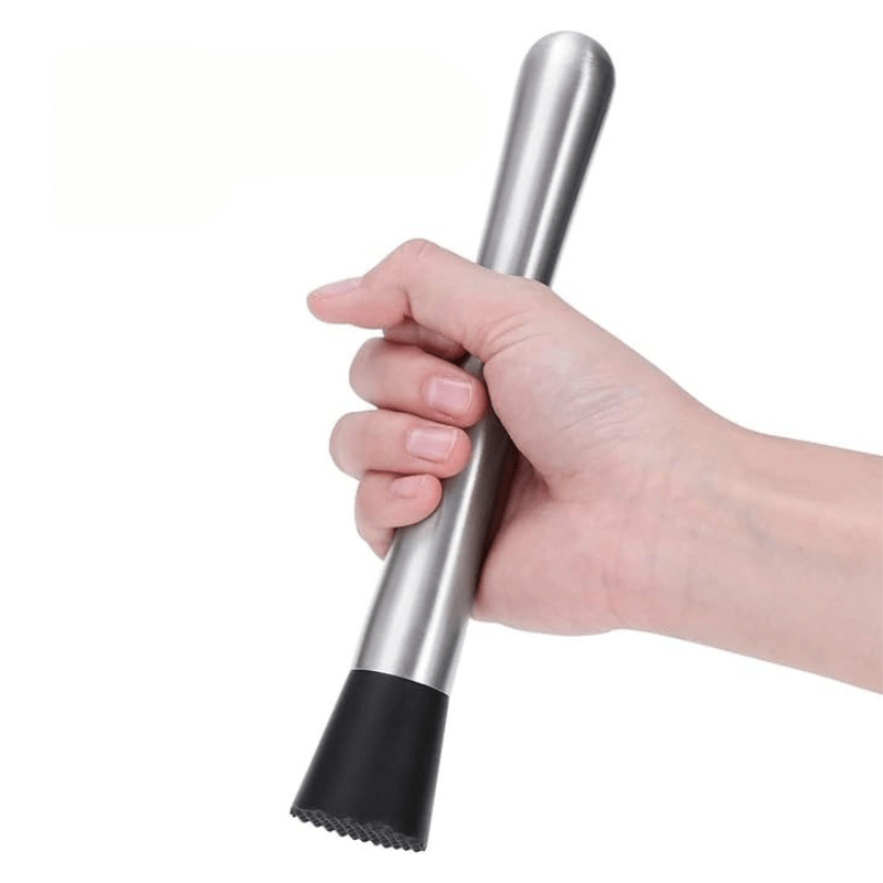 Pilon cocktail en acier inoxydable pour kit cocktail professionnel, vue de détail