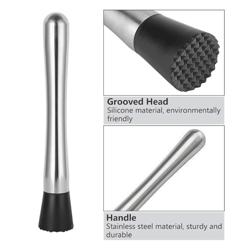 Lot de 2 Pilon Cocktail en Acier Inoxydable - Wior