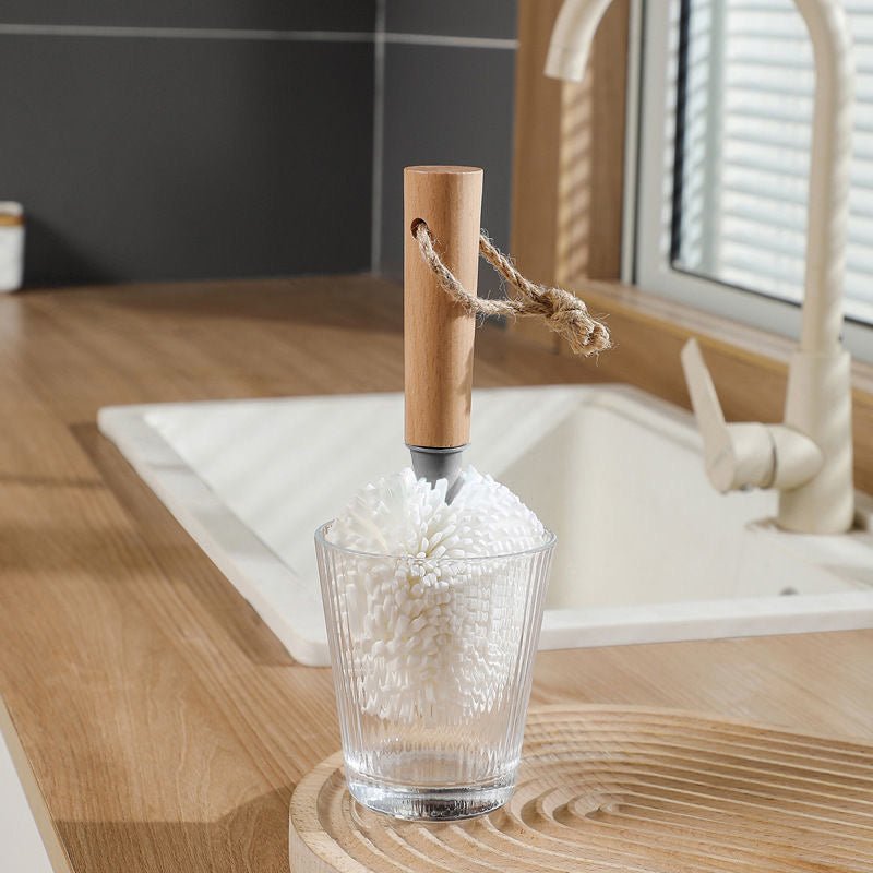 Lot de 3 Brosses Souples pour Verres à Vin, Carafes et Bouteilles - Wior