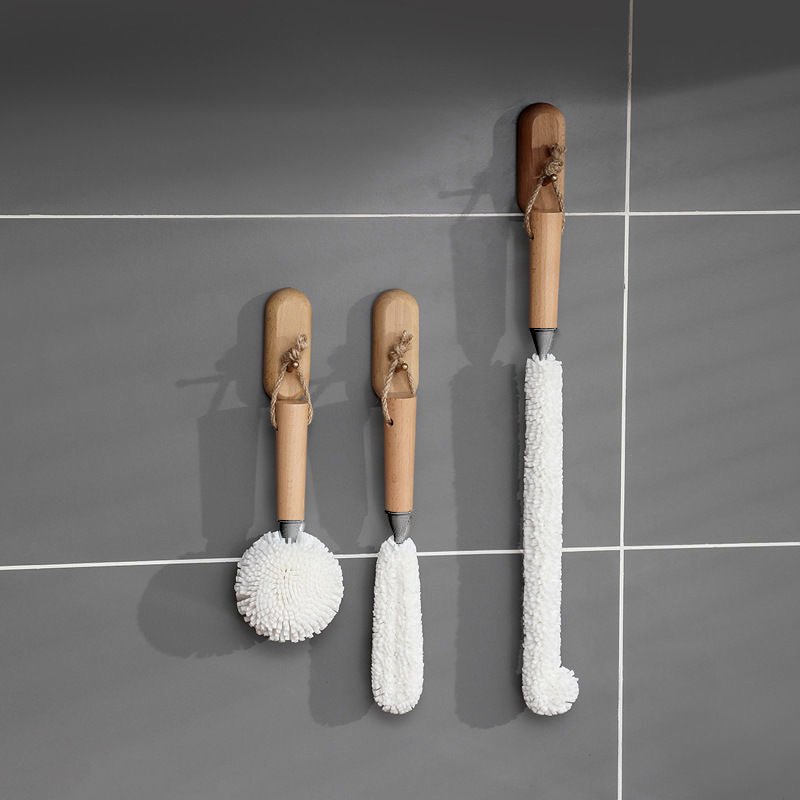 Lot de 3 Brosses Souples pour Verres à Vin, Carafes et Bouteilles - Wior