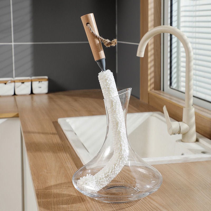 Lot de 3 Brosses Souples pour Verres à Vin, Carafes et Bouteilles - Wior