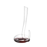 Carafe à décanter transparente au profil haut et courbé