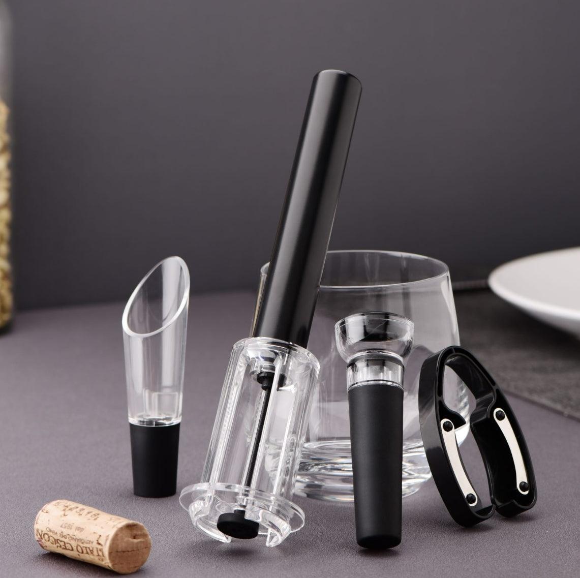 Manuel Tire-Bouchon avec Bouchon vin et Bec Verseur Vin - Wior