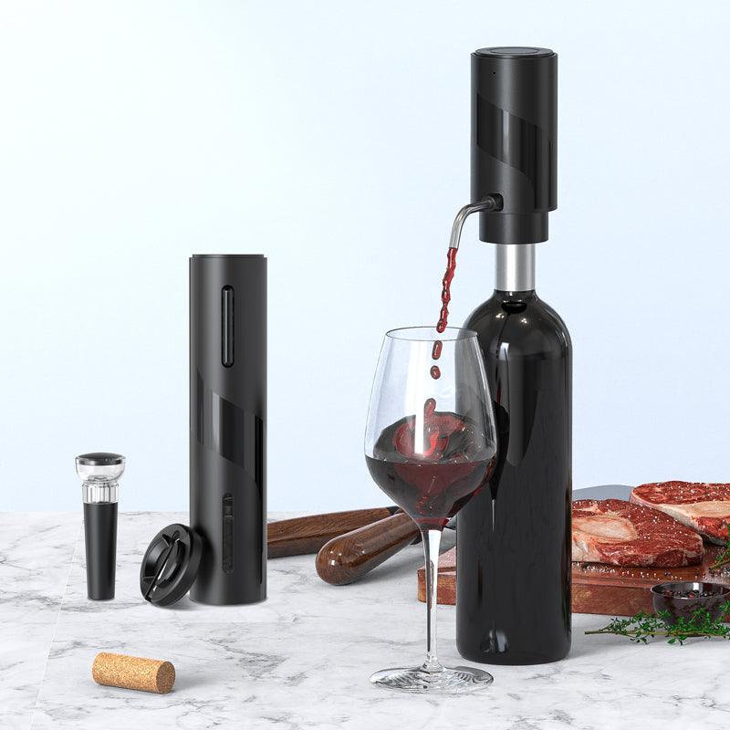 Ouvre Bouteille Electrique 5 en 1 Coffret Cadeau avec Aérateur de Vin - Wior