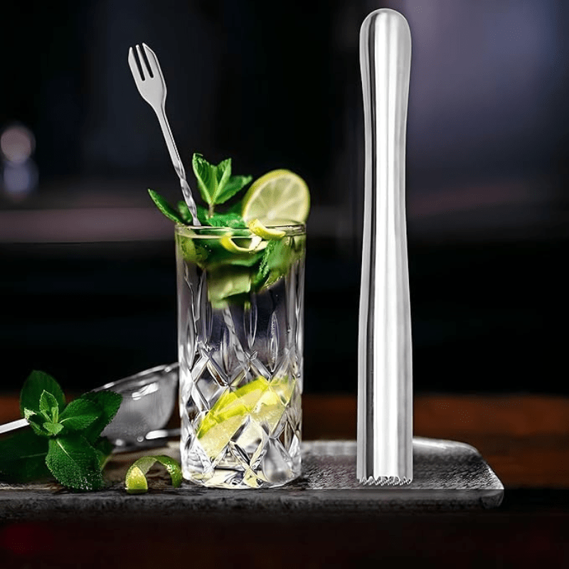 Pilon Cocktail en Acier Inoxydable Professionnel - Wior