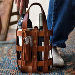 Sac à vin en cuir - Wior