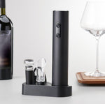 Set de 5 Pièces Tire Bouchon Electrique avec Coupe-Capsule, Bec a Vin, Bouchon à Vin - Wior