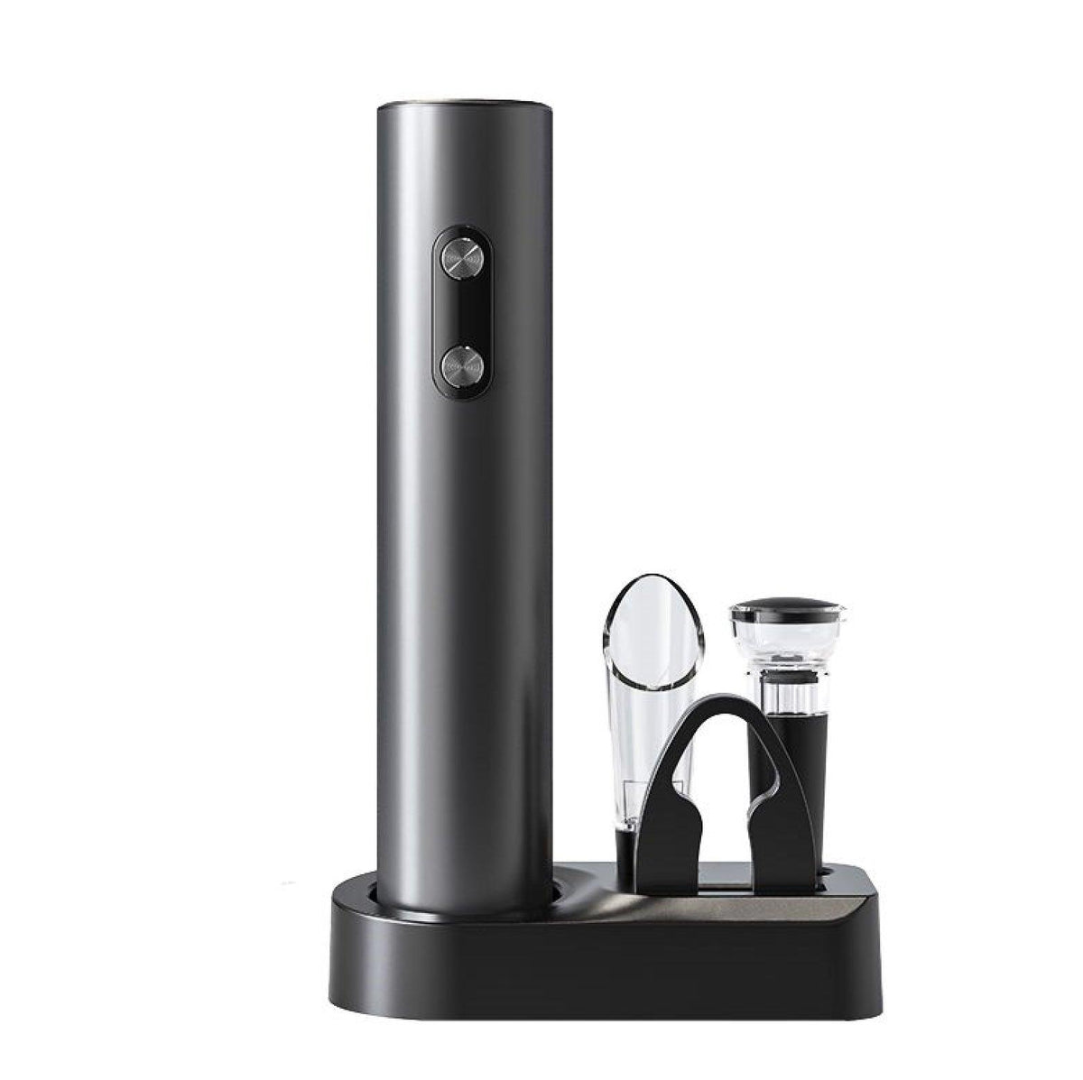 Set de 5 Pièces Tire Bouchon Electrique avec Coupe-Capsule, Bec a Vin, Bouchon à Vin - Wior