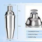 shaker à cocktail 750ml en acier inoxydable professionnel - Wior
