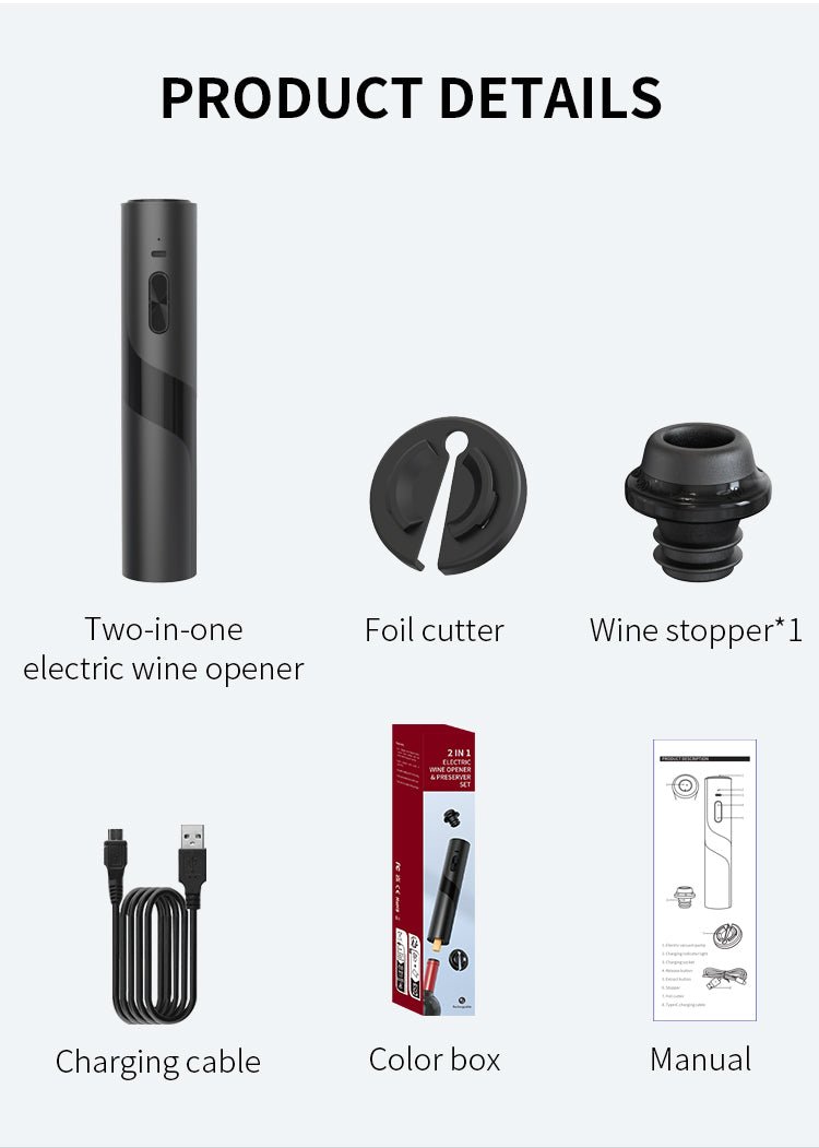 Tire Bouchon Electrique et Bouchon de Vin - Wior