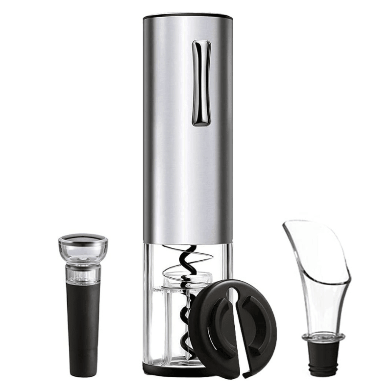 Tire Bouchon Electrique Rechargeable Avec Coupe-Capsule, Bouchon de Vin Sous Vide, Verseur de Vin - Wior
