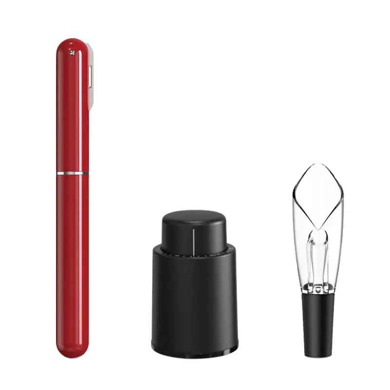 Tire-Bouchon Pompe à Air 2-en-1 avec Coupe-Capsule - Wior