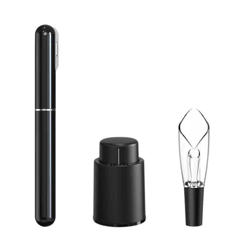 Tire-Bouchon Pompe à Air 2-en-1 avec Coupe-Capsule - Wior