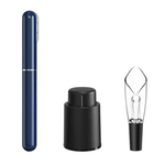 Tire-Bouchon Pompe à Air 2-en-1 avec Coupe-Capsule - Wior