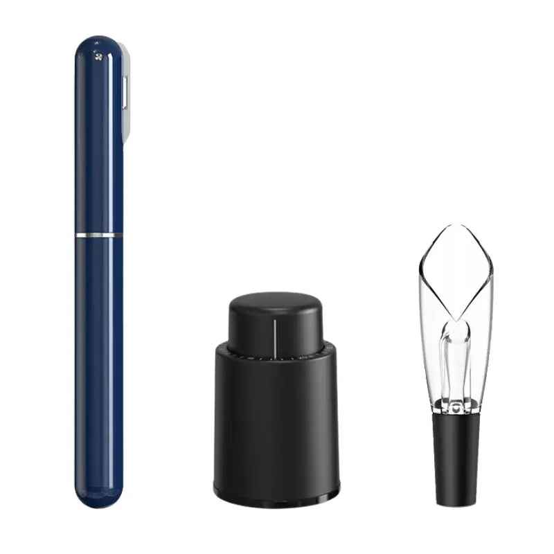 Tire-Bouchon Pompe à Air 2-en-1 avec Coupe-Capsule - Wior