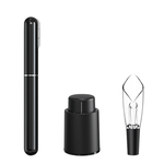 Tire-Bouchon Pompe à Air avec Bouchon et Bec Verseur Vin - Wior