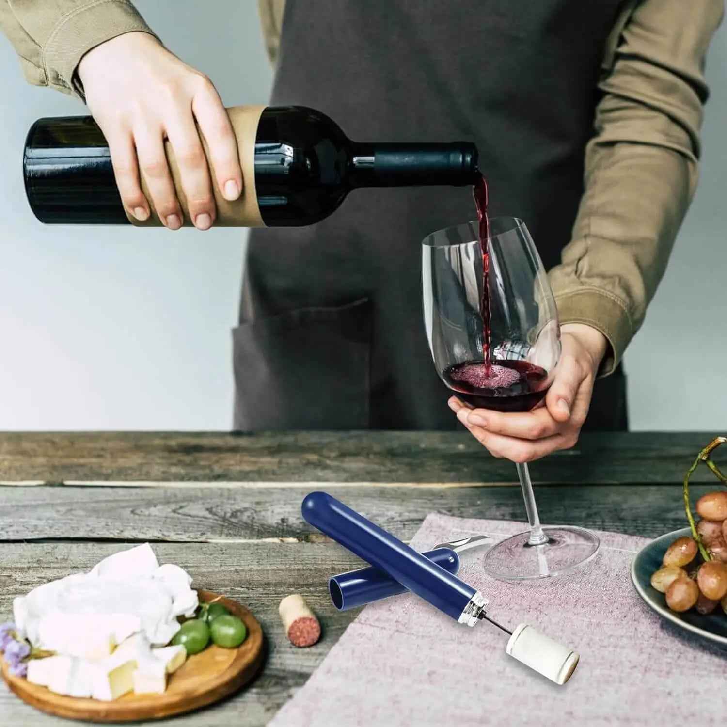 Tire-Bouchon Pompe à Air Ensemble de Quatre Pièces - Wior