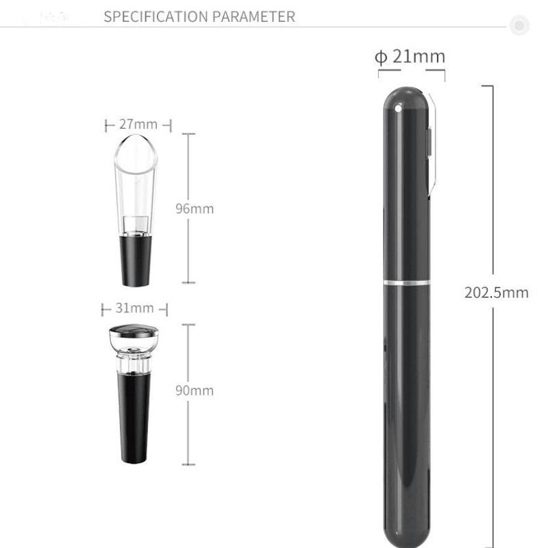 Tire-Bouchon Pompe à Air Ensemble de Quatre Pièces - Wior