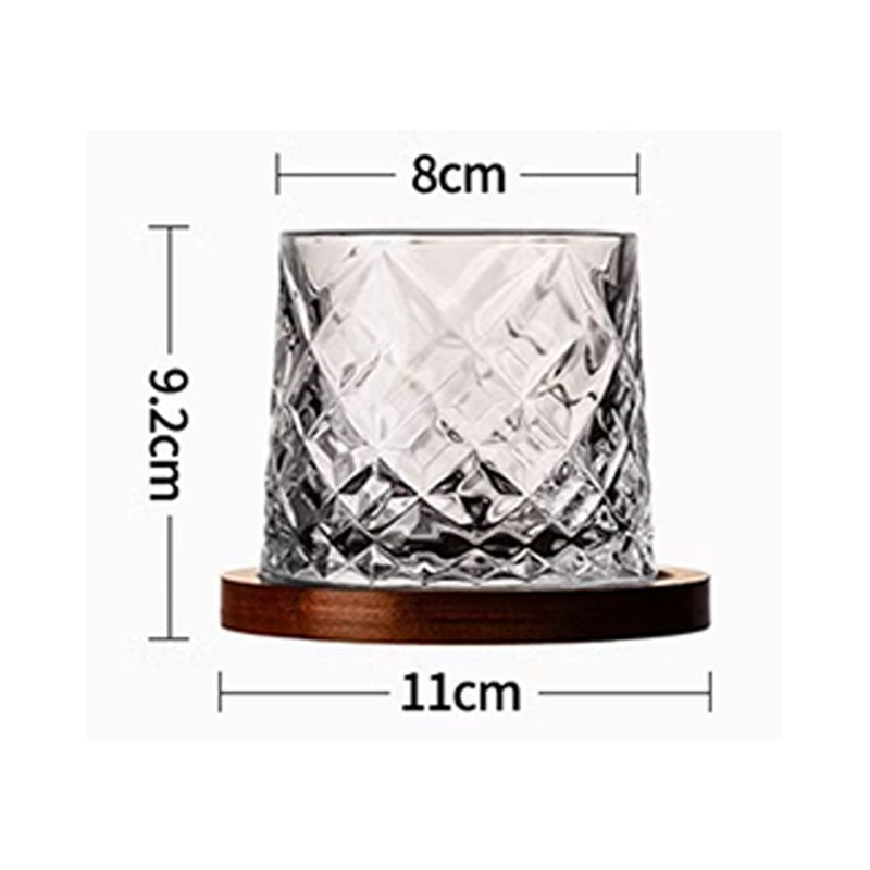 Verre à Whisky en Cristal avec Socle - Wior