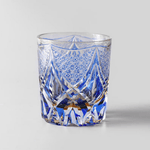 Verre à Whisky en Cristal Bleu Taillé à la Main - Wior