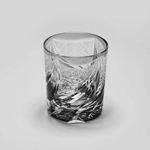 Verre à Whisky en Cristal Gris Taillé à la Main - Wior