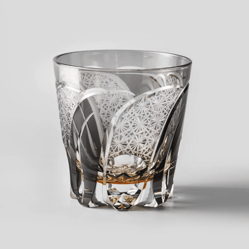 Verre à Whisky en Cristal Violet Taillé à la Main - Wior