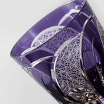 Verre à Whisky en Cristal Violet Taillé à la Main - Wior