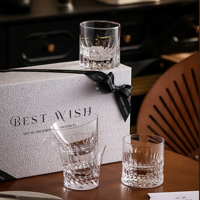 coffret cadeau 2 verres à whisky en cristal