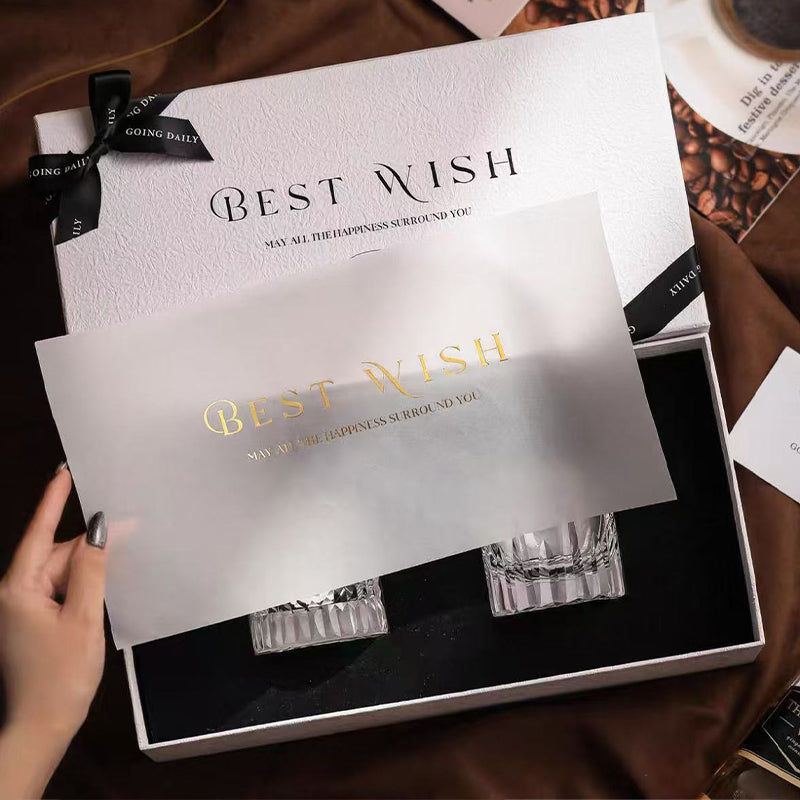 coffret cadeau 2 verres à whisky en cristal
