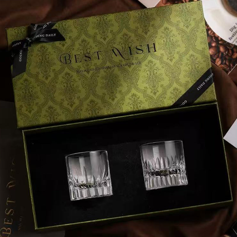 coffret cadeau 2 verres à whisky en cristal