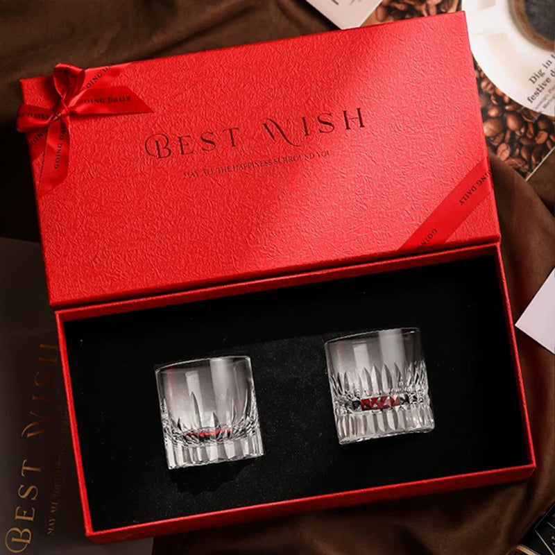 coffret cadeau 2 verres à whisky en cristal