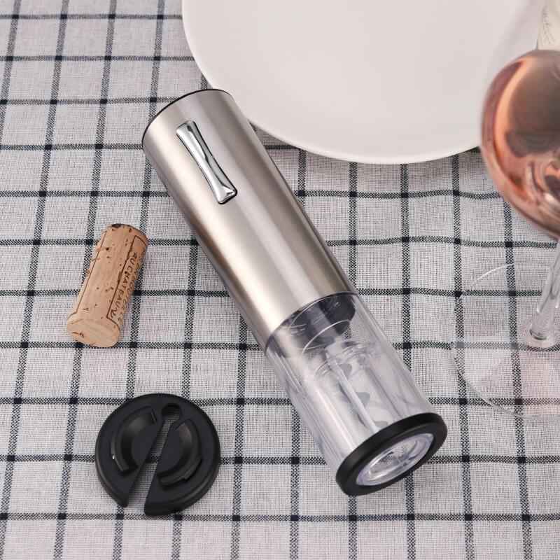 Tire Bouchon Electrique Rechargeable Avec Coupe-Capsule, Bouchon de Vin Sous Vide, Verseur de Vin - Wior
